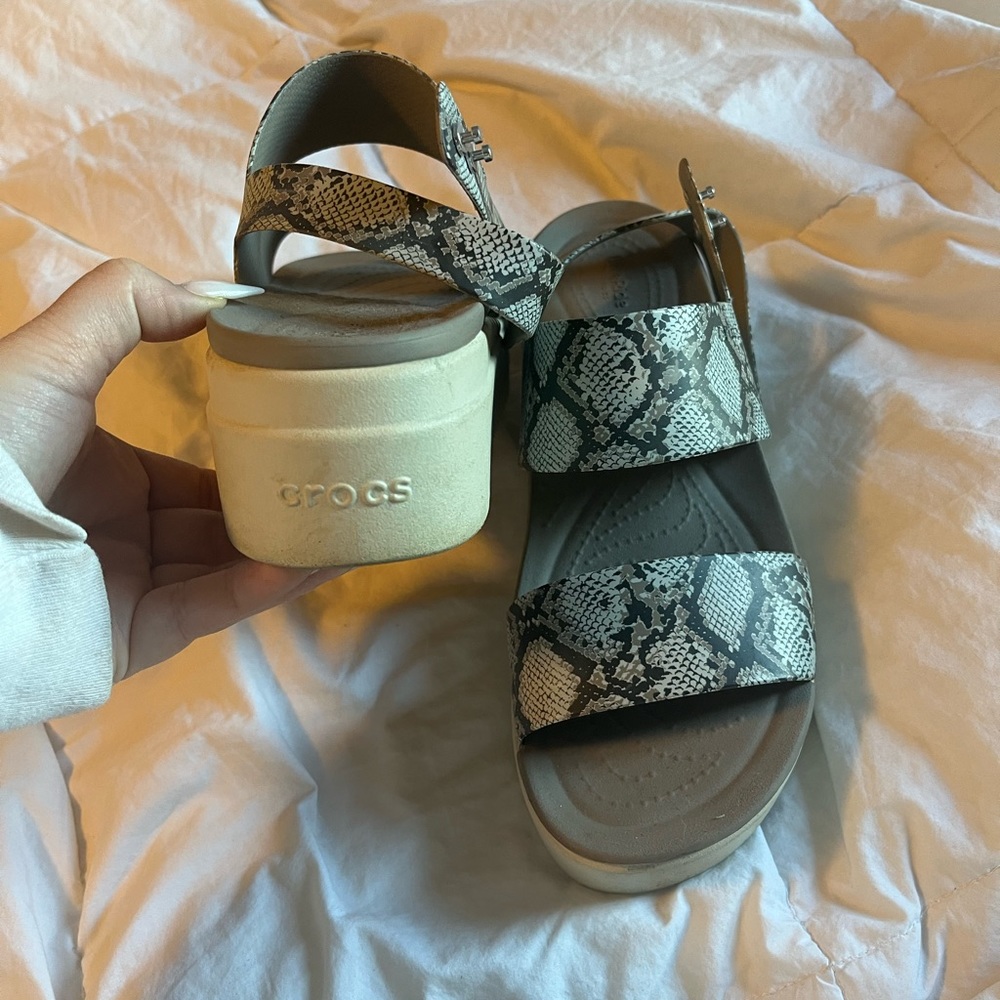 Crocs Literide Snakeskin Sandal